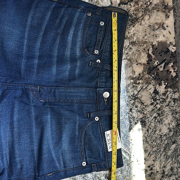 J. Crew Denim Trouser 1996 Semi Stretch High Rise Wide Leg Jean Blue US 27 NWT - Picture 12 of 13